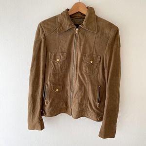 Brown Suede Women's Jacket
